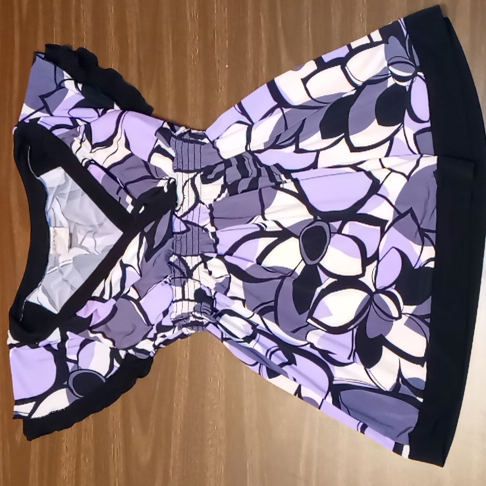 Tailor Size S Purple Pattern Top
